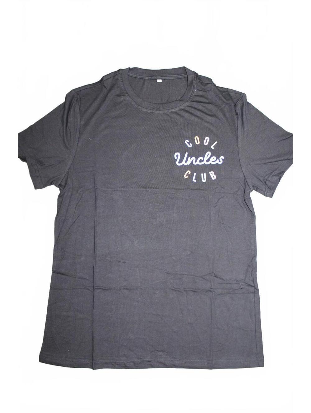 Mousya Cool Uncles Club Black Graphic Tee Shirt L